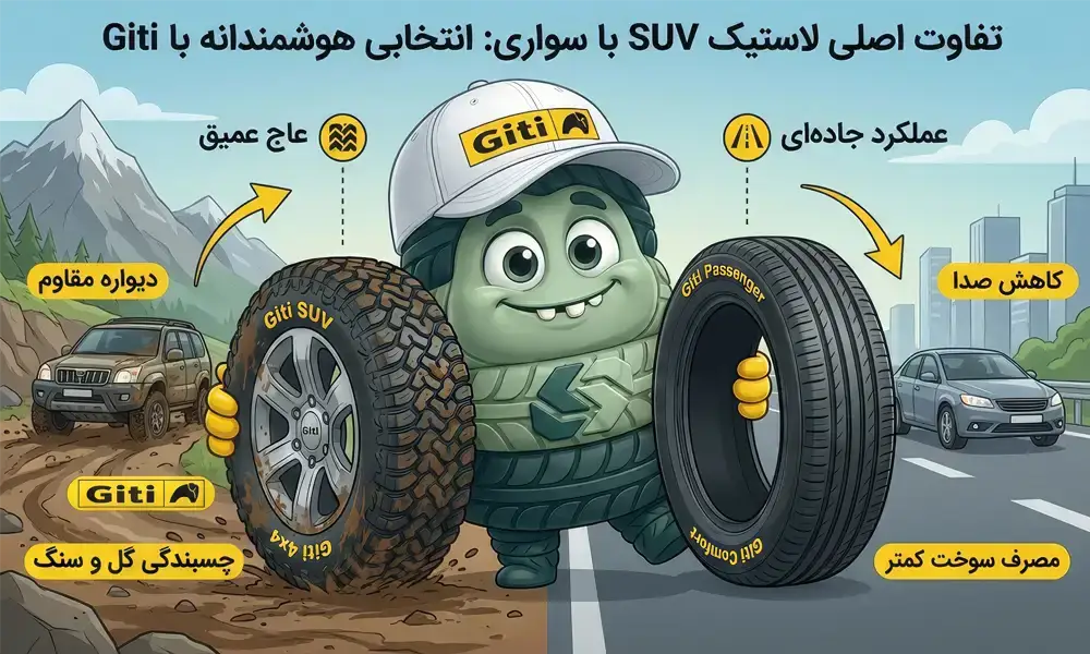 تفاوت لاستیک شاسی بلند با سواری، هر انچه باید بدانید